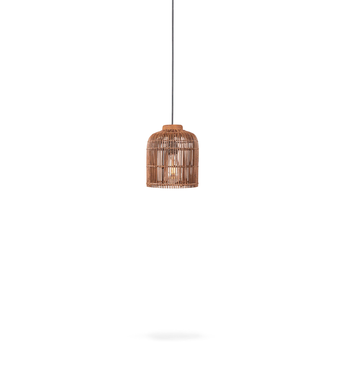 Pendelleuchte Aura Rattan, Braun