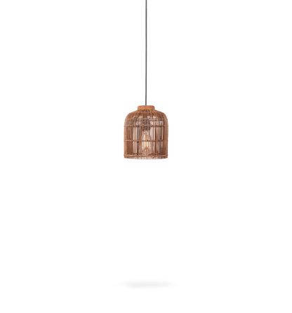 Pendelleuchte Aura Rattan, Braun