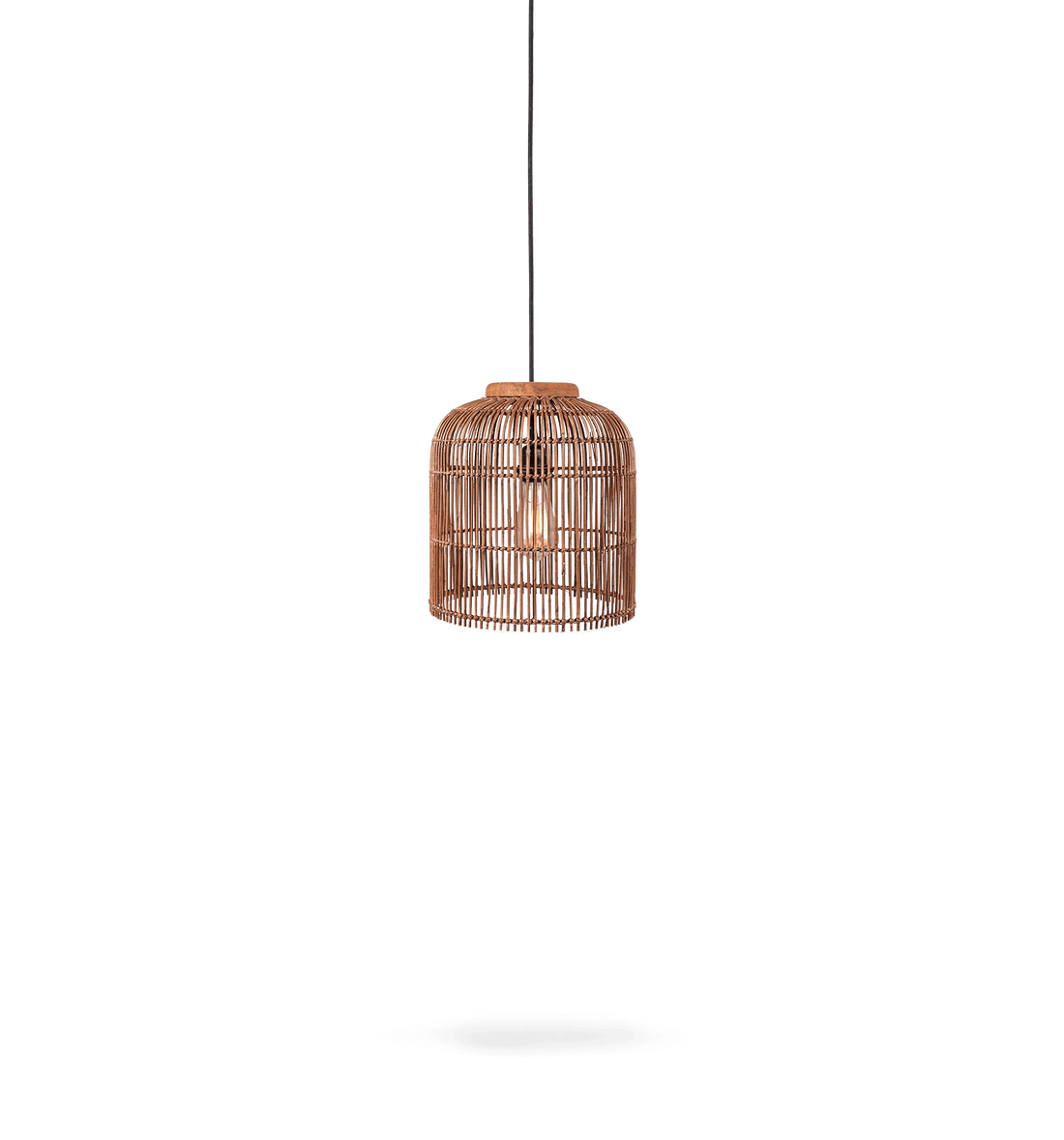 Pendelleuchte Aura Rattan, Braun