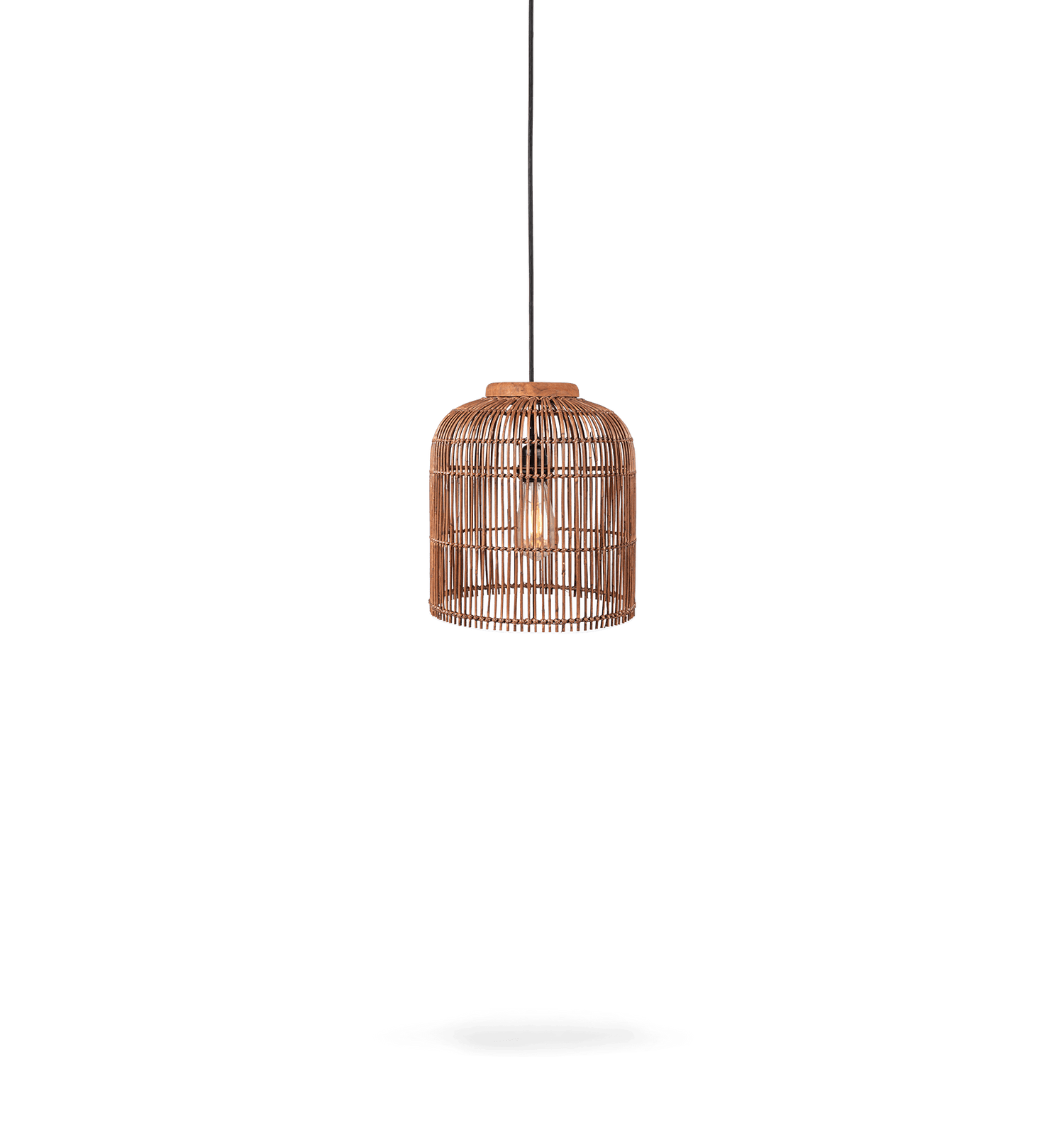 Pendelleuchte Aura Rattan, Braun