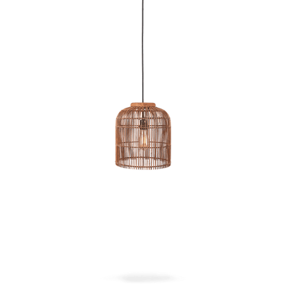 Pendelleuchte Aura Rattan, Braun