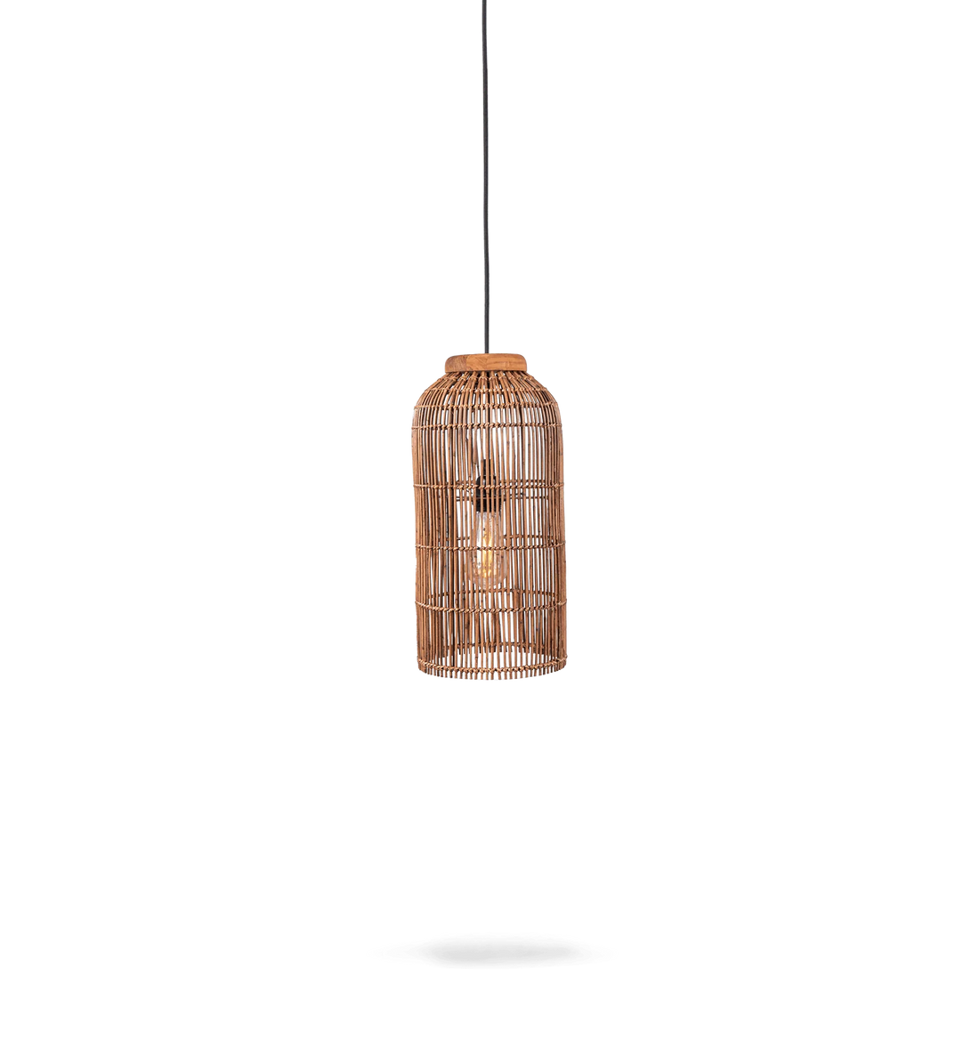 Pendelleuchte Aura Slimm Rattan, Braun