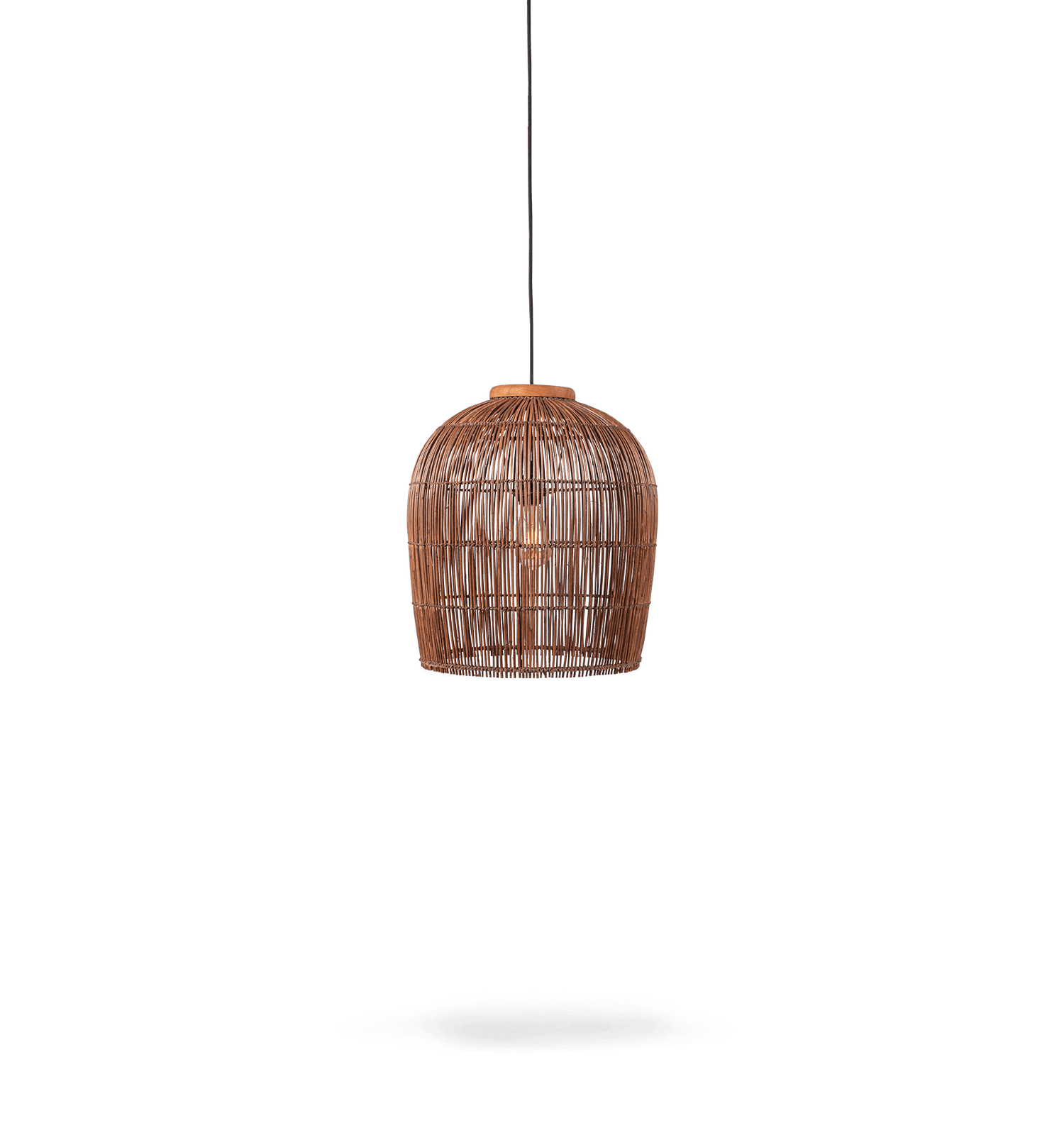 Pendelleuchte Aura Rattan, Braun