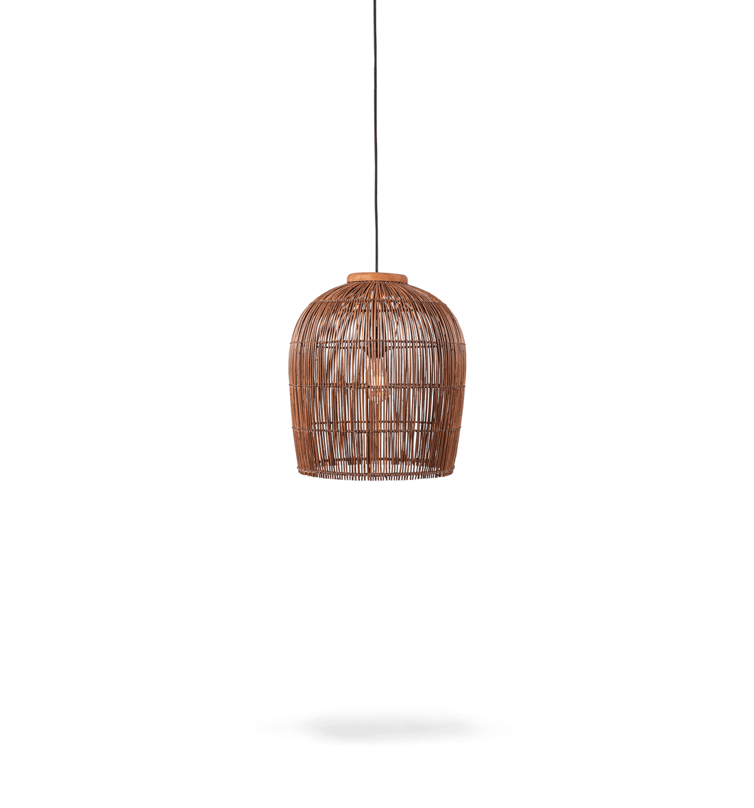 Pendelleuchte Aura Rattan, Braun