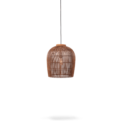 Pendelleuchte Aura Rattan, Braun