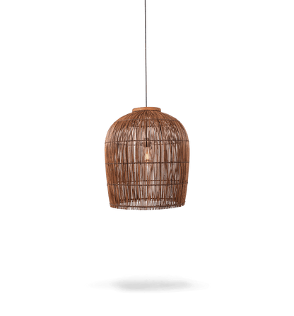 Pendelleuchte Aura Rattan, Braun