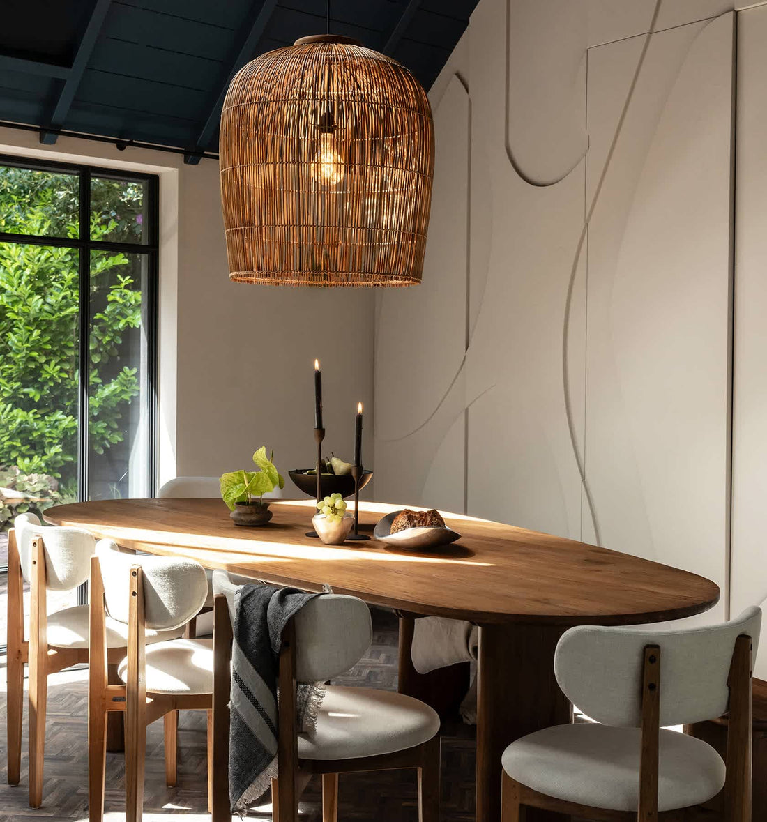 Pendelleuchte Aura, Rattan Kulit von d - Bodhi