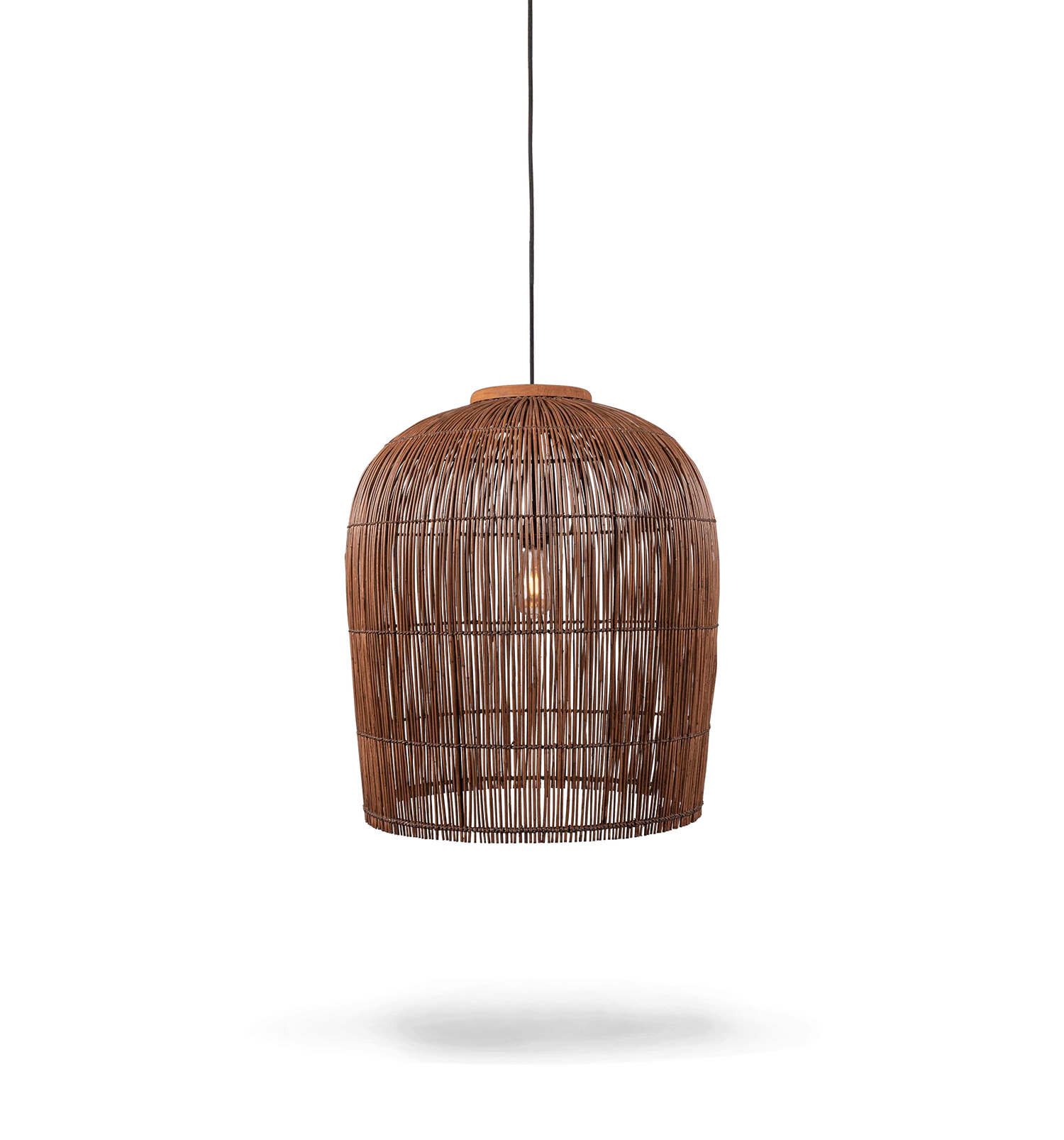 Pendelleuchte Aura Rattan, Braun