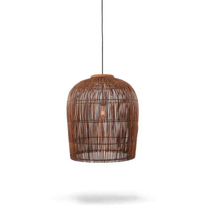 Pendelleuchte Aura Rattan, Braun