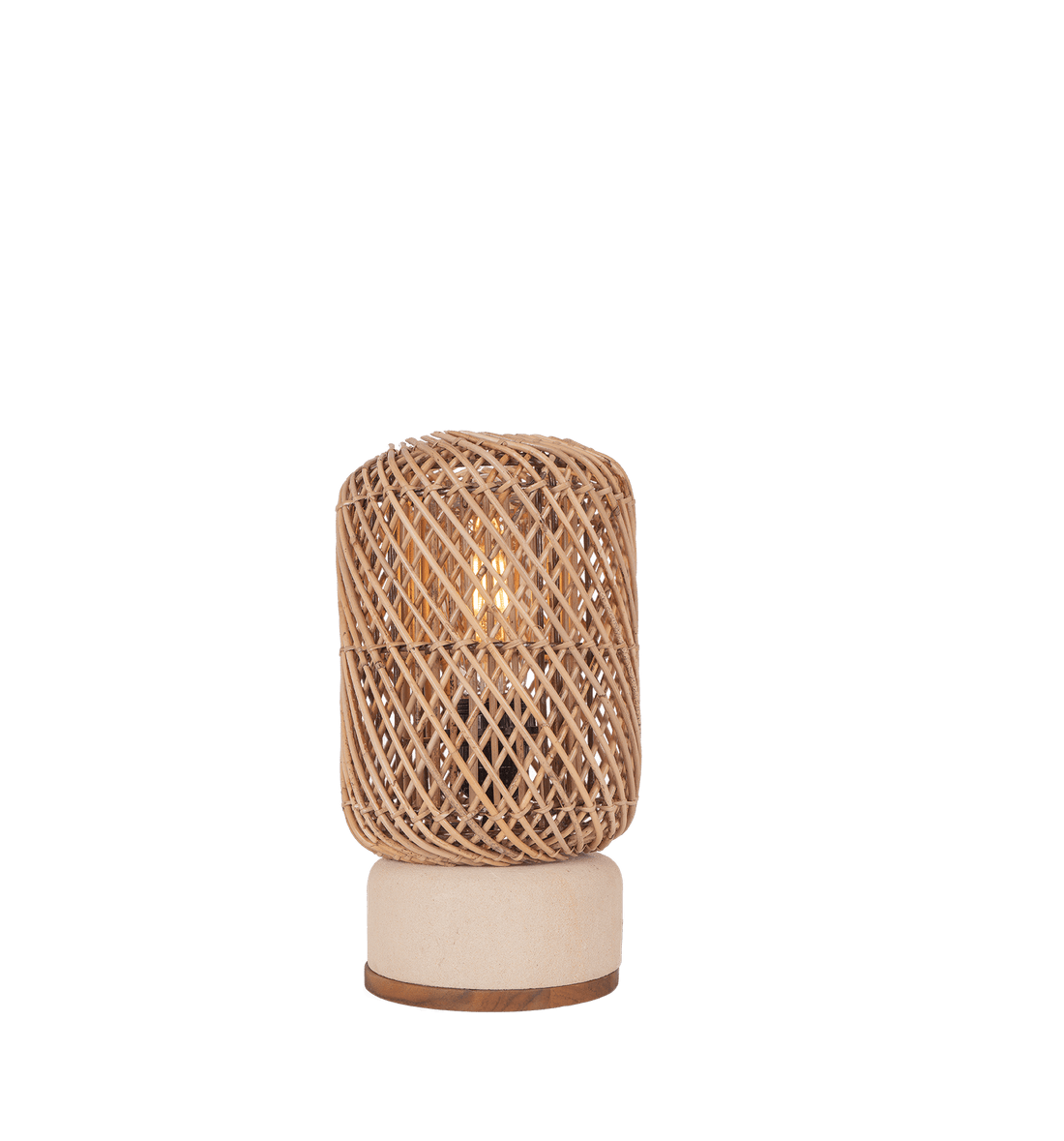 Tischleuchte Pole Rattan