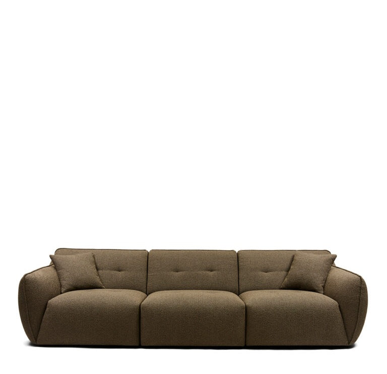 Sofa Lugano Peluche Bouclé Classic Brown