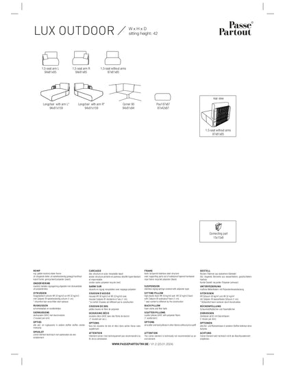 Outdoor Sofa Lux