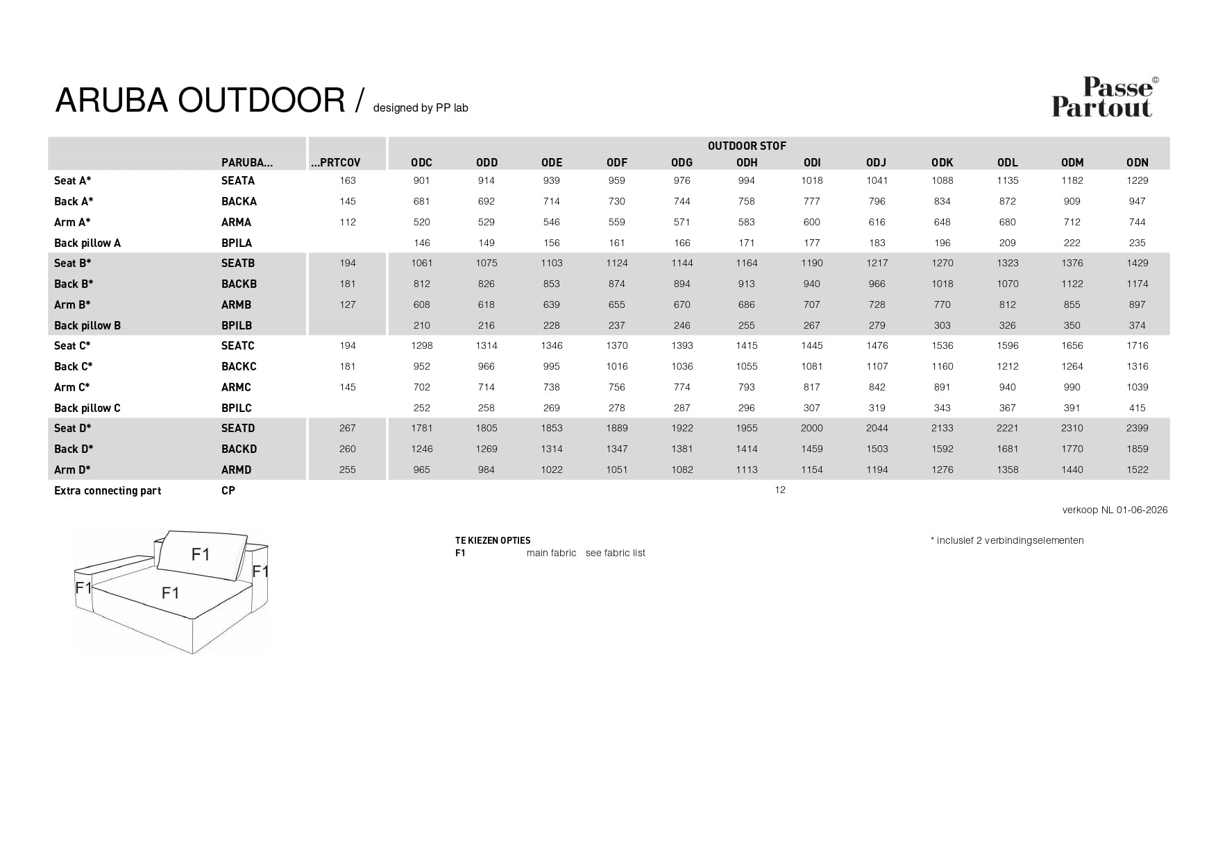 Outdoor Sofa Aruba