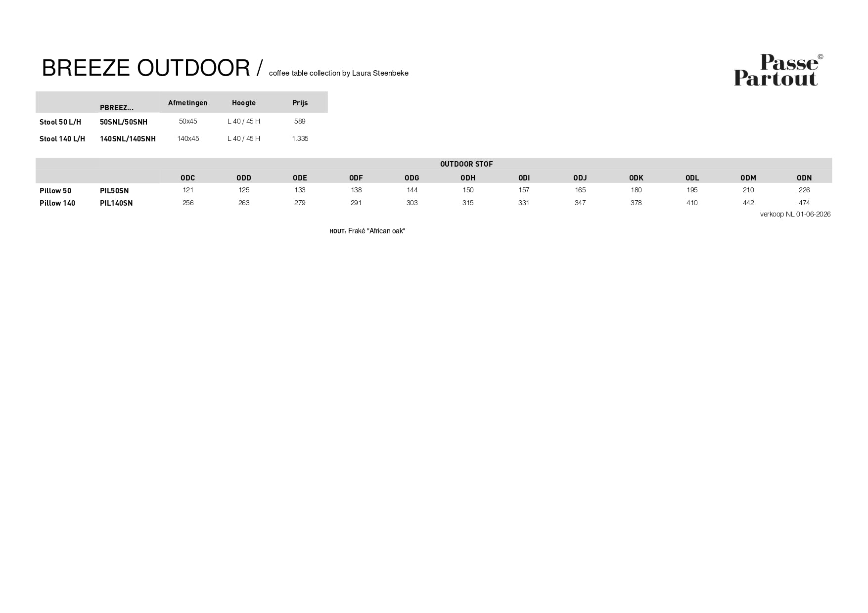 Outdoor Hocker Breeze