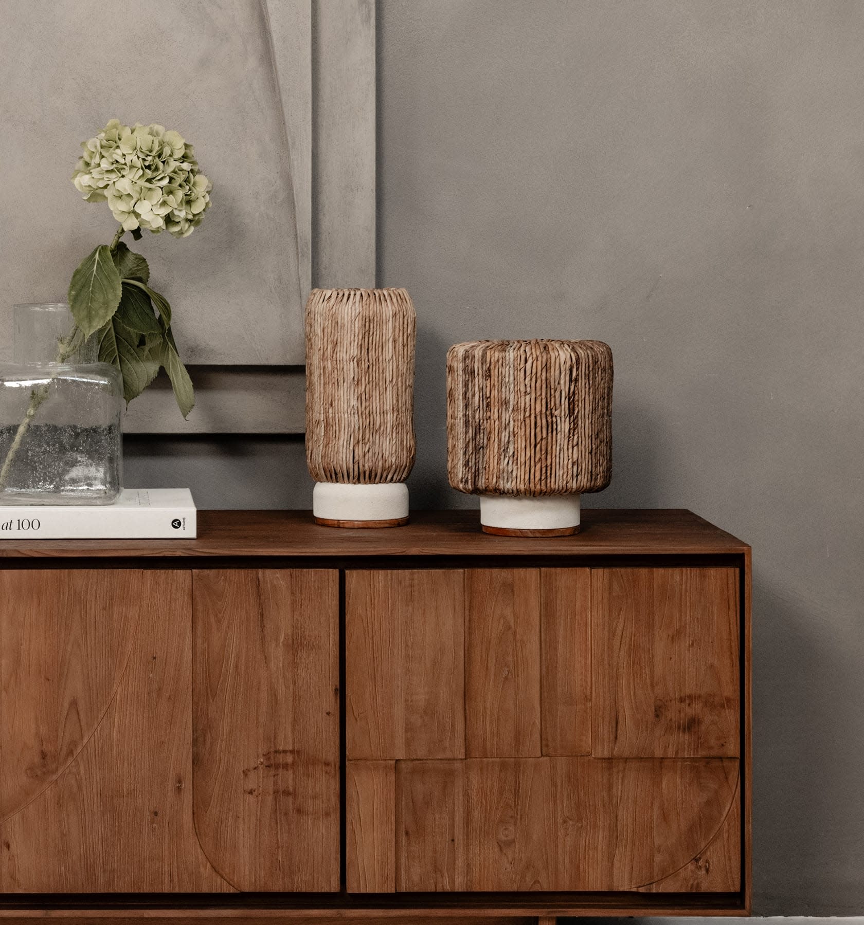 Tischlampe Bright Palma Abaca