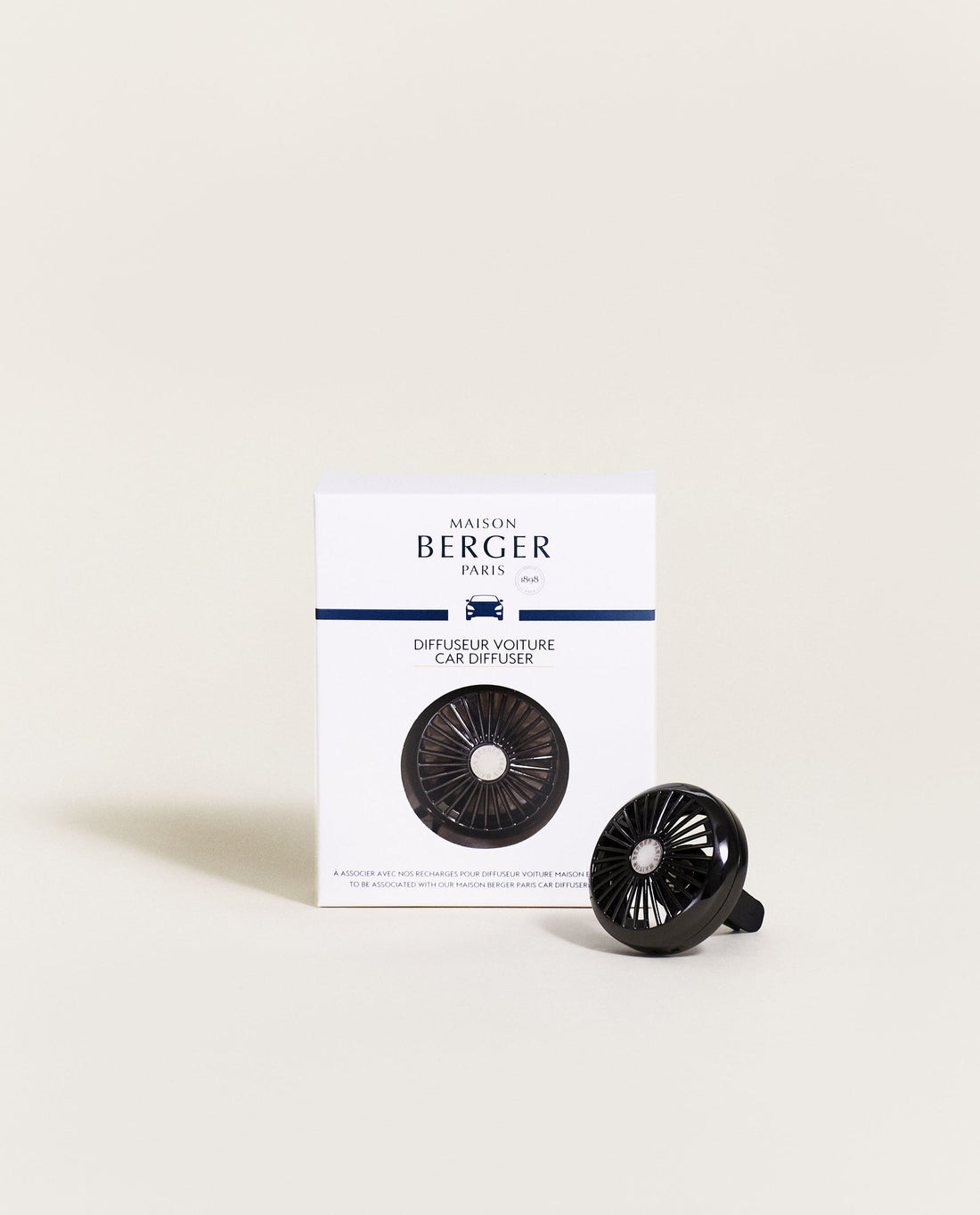 Autoduft Diffuser Car Wheel black, ohne Duftkeramik