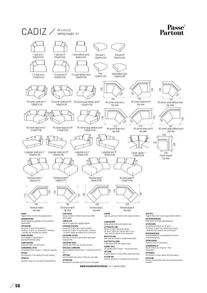 Sofa Cadiz - Passe Partout