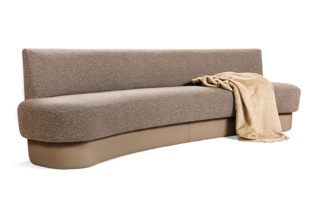 Gavi Ovale Esszimmerbank auf Sockel