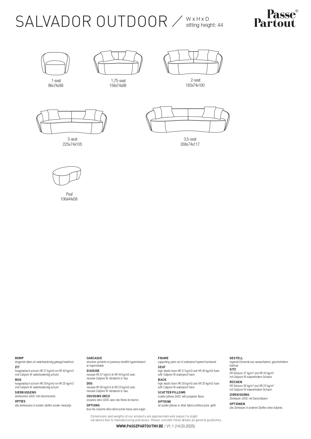 Outdoor Sofa Salvador