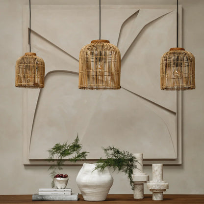 Pendelleuchte Aura, Rattan