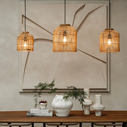 Pendelleuchte Aura, Rattan