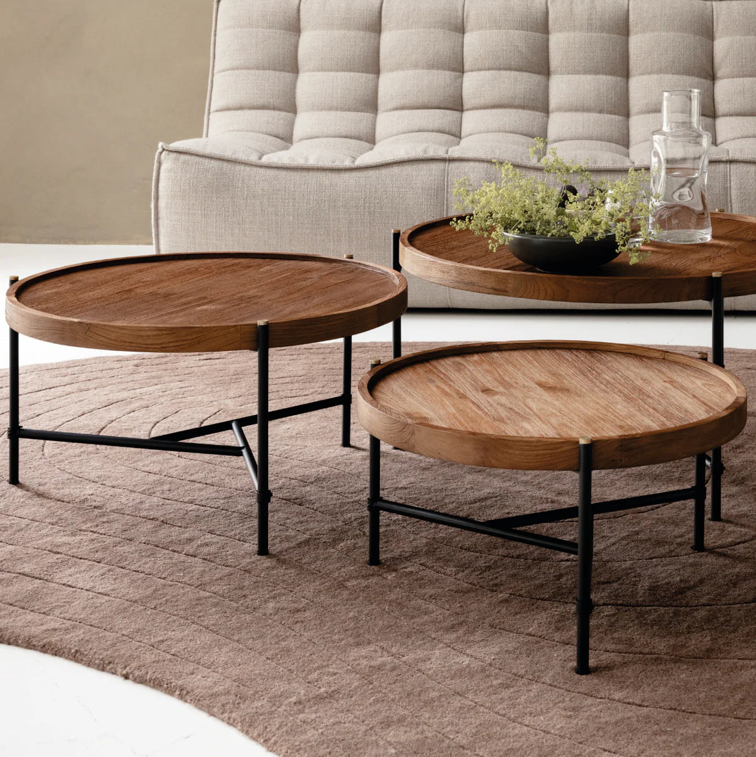 Couchtisch-Set, Set von 3