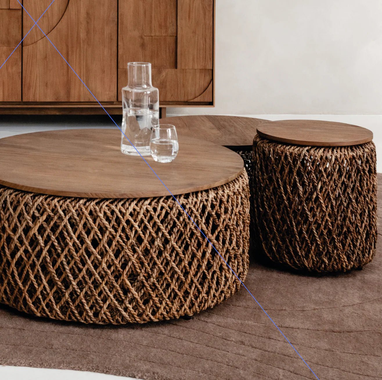 Couchtisch - Set Knut A, Set von 3 von d - Bodhi