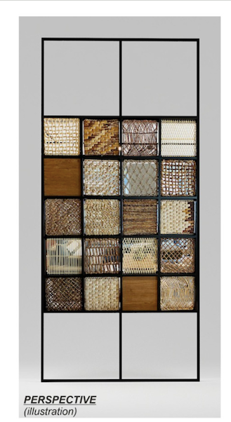 Trennwand 138x300 cm