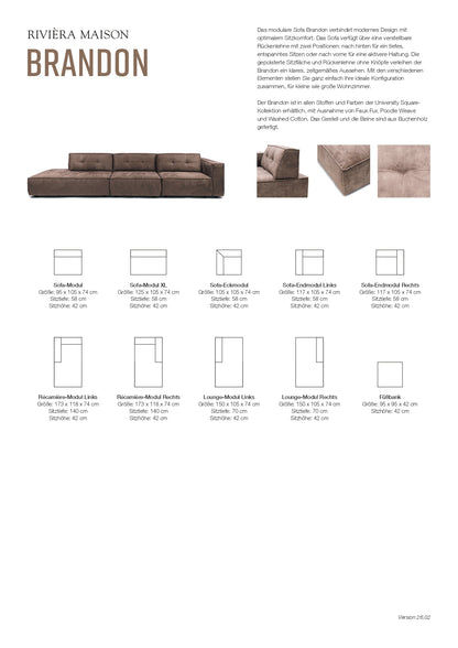 Sofa Brandon von Rivièra Maison