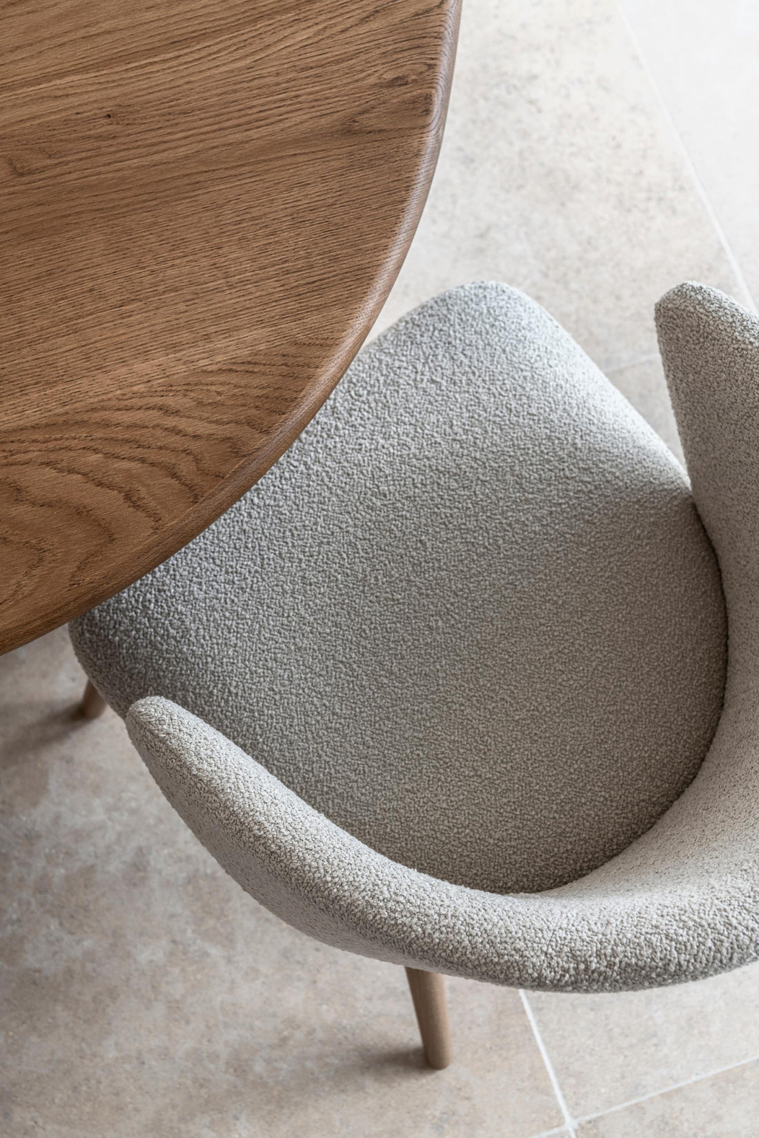 Stuhl Popsy - Bobby Shell White