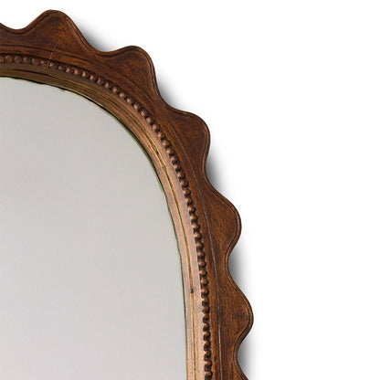 Wooden ripple mirror 135x61cm von HKliving