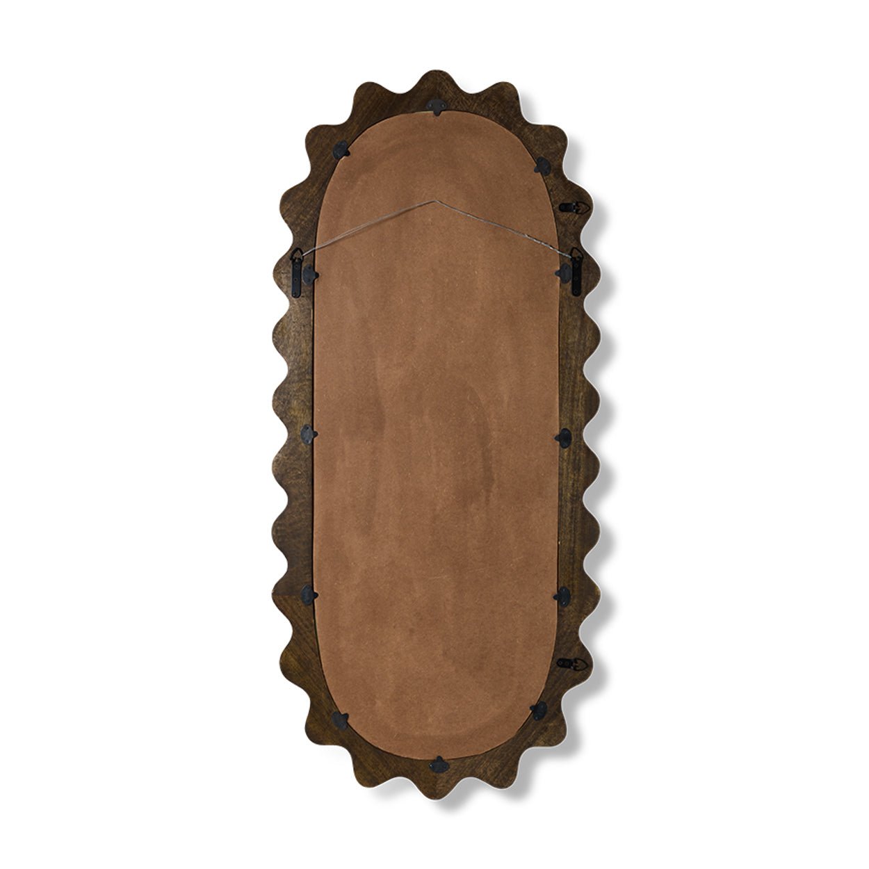 Wooden ripple mirror 135x61cm von HKliving