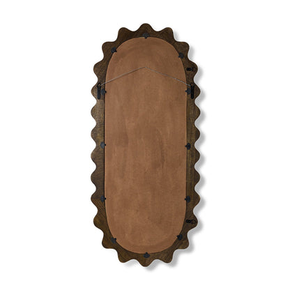 Wooden ripple mirror 135x61cm von HKliving