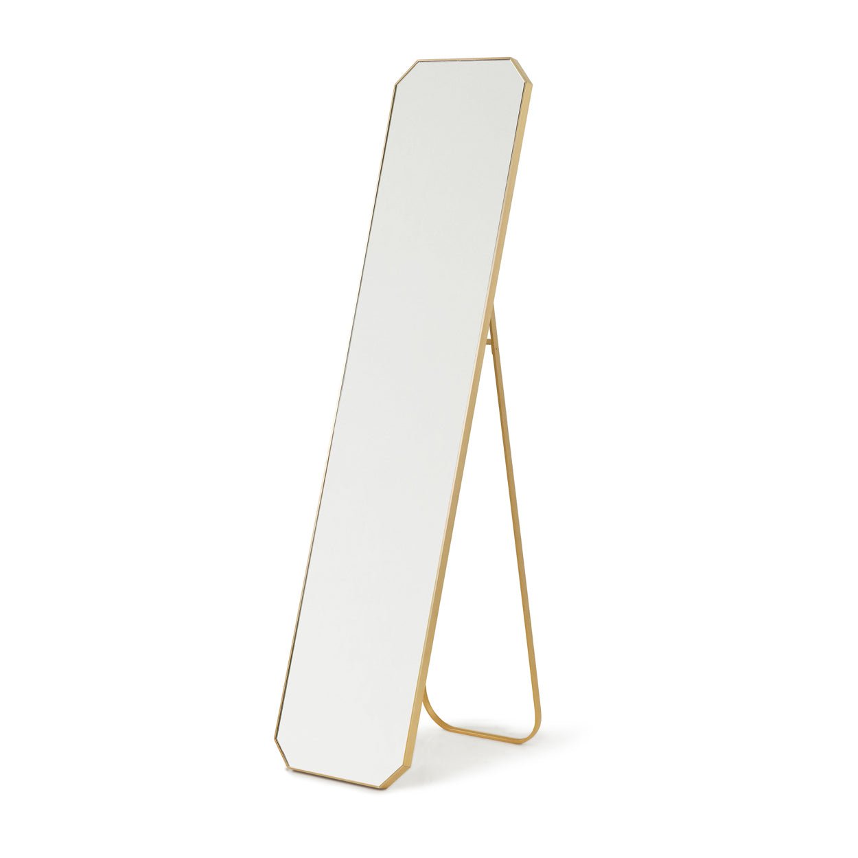 Standing floor mirror brass 175x42cm von HKliving