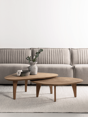 Couchtisch-Set Bliss Pebble Teak von DTP Home
