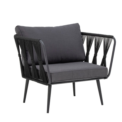 Bloomingville Pavone Loungesessel, Schwarz, Metall - Bloomingville