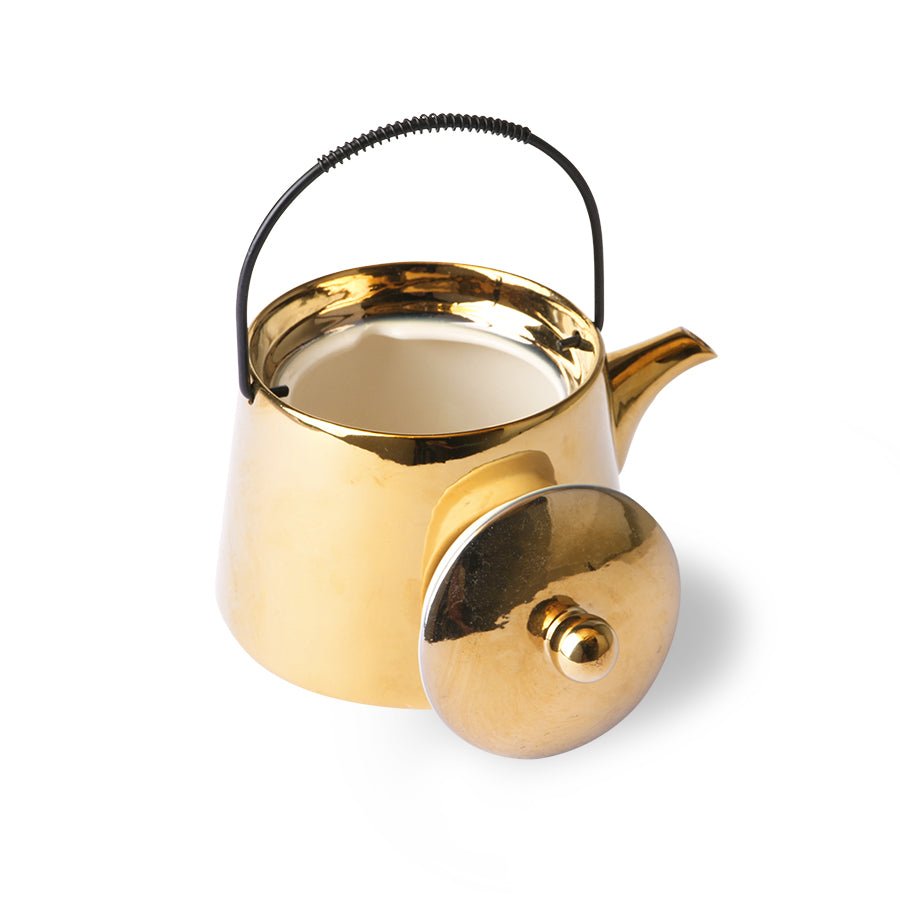 Bold &amp; Basic Ceramics: Teekanne Gold - HKliving