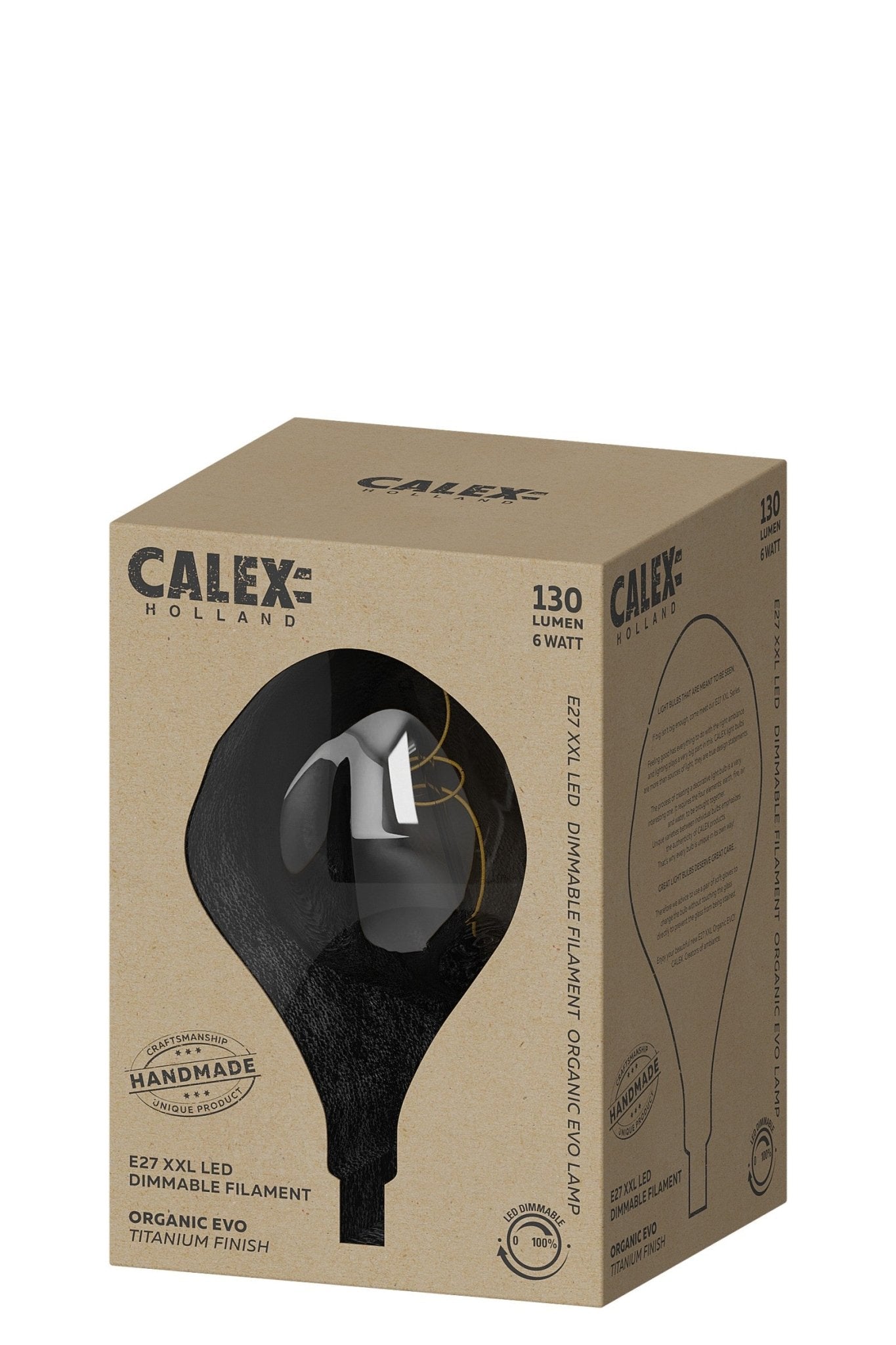 Calex LED XXL Organic EVO E27 Titanium - Calex