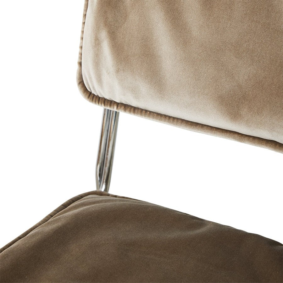 Endless dining chair: velvet, dirty chai von HKliving