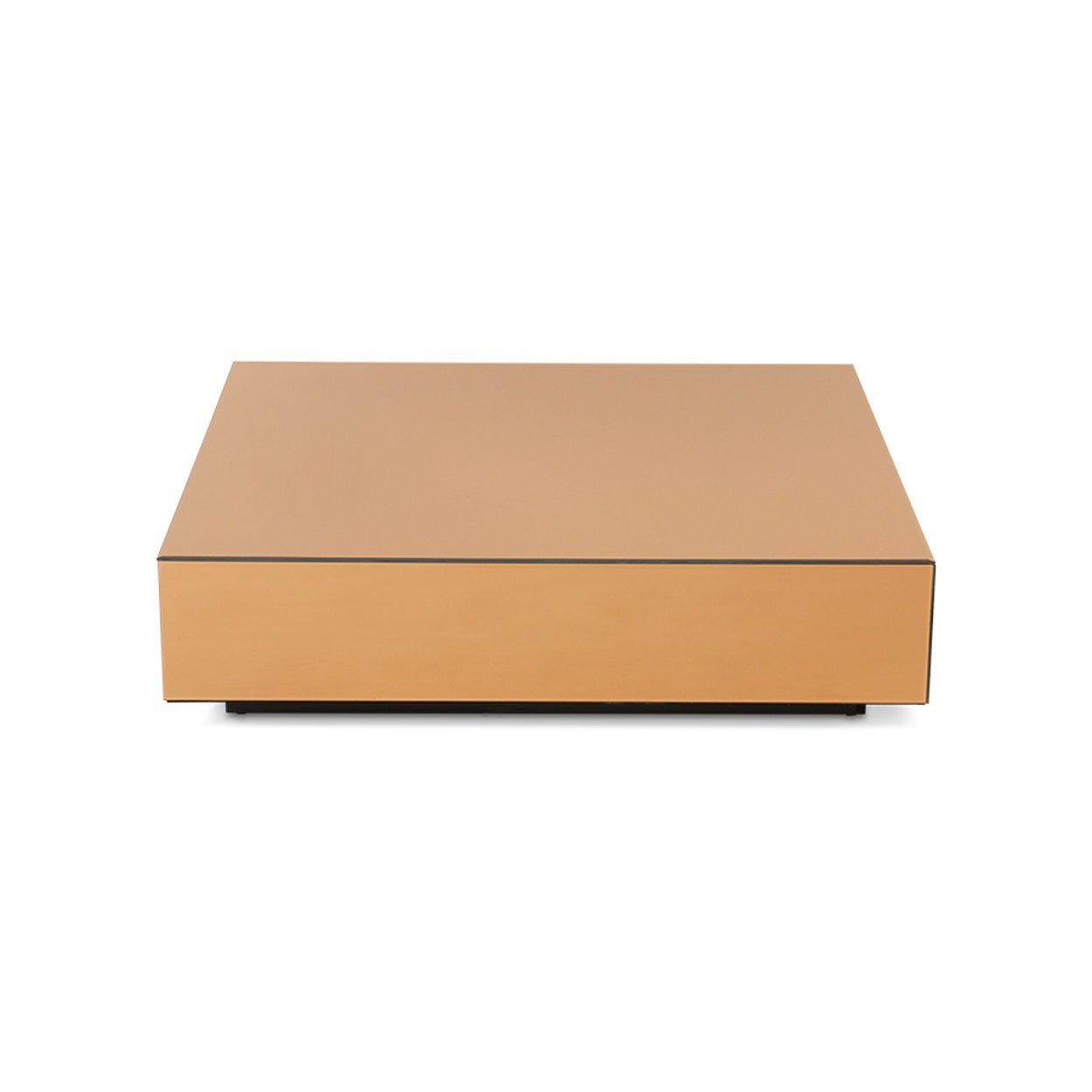 Mirror Block Coffee Table Smokey Brown 80x55cm von HKliving