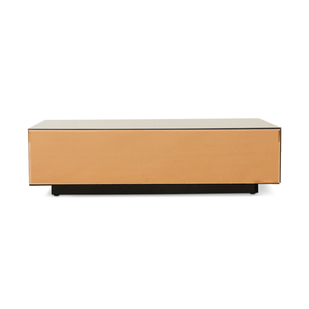 Mirror block coffee table Smokey Brown 90x90cm von HKliving