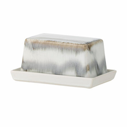 Butterdose Paula, Grau/Blau