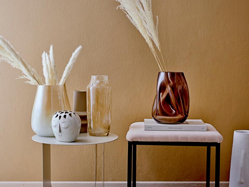 Vase Ingolf, Braun, Glas von Bloomingville erhältlich bei My Dutch Living Room GmbH