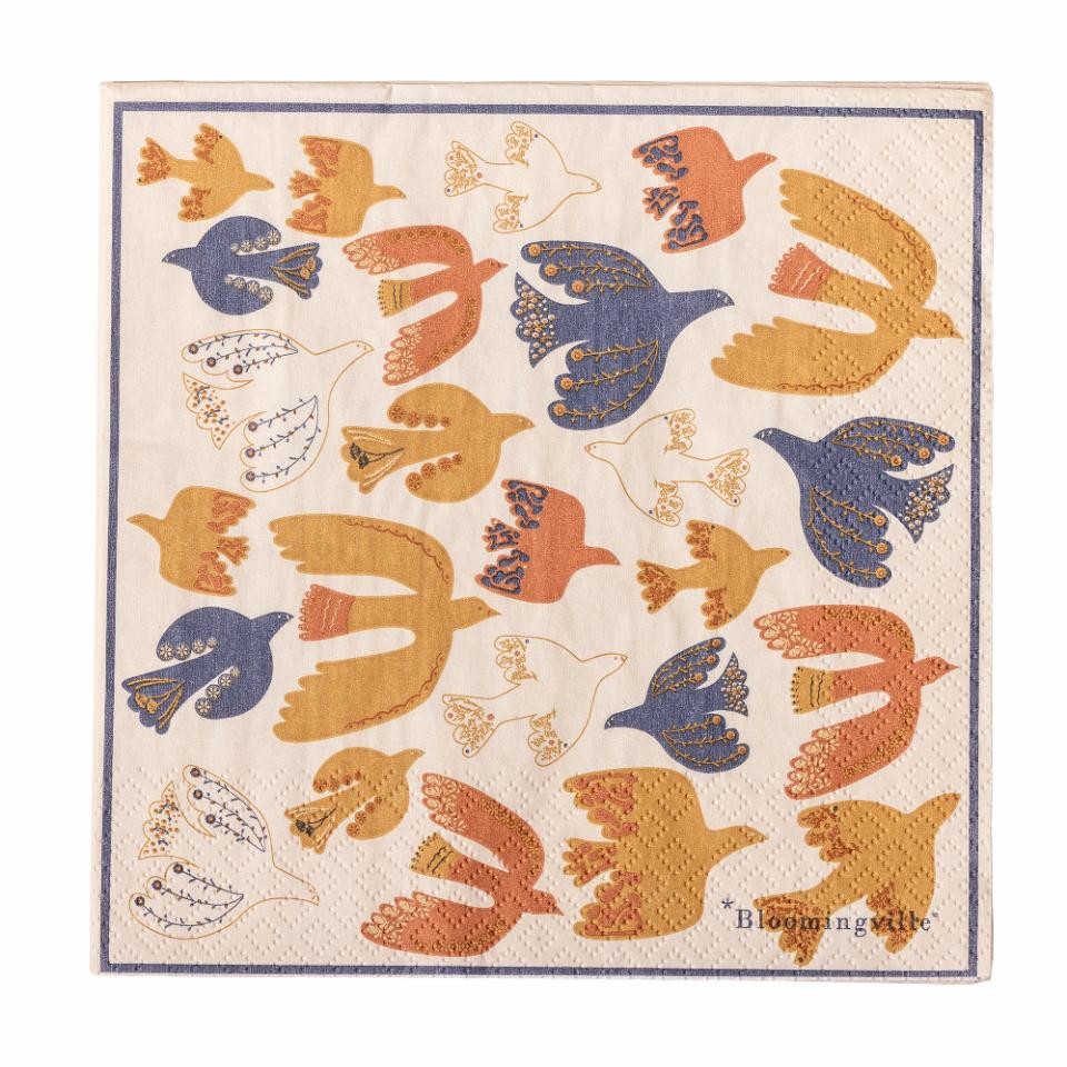 Serviette Anniversary, Braun