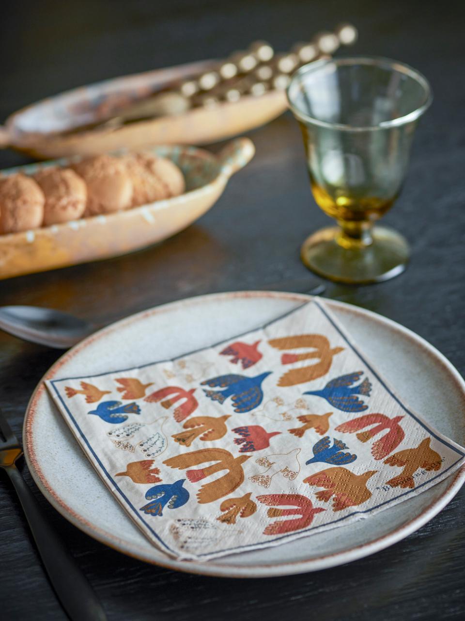 Serviette Anniversary, Braun