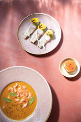 Home Chef Ceramics: Pasta Teller, Rustic Pink - HKliving