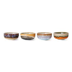 Keramik 70ern Schüssel Tapas Bowls Crystal Set of 4 - HKliving