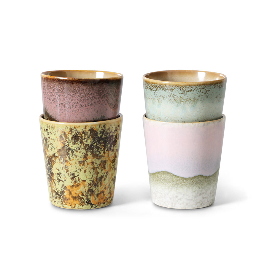 70´s Ceramics: Tasse Serendipity, Set von 4, 230ml