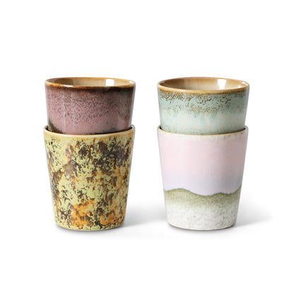 70´s Ceramics: Tasse Serendipity, Set von 4, 230ml