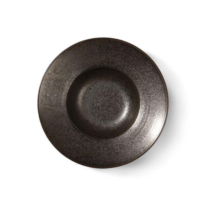 Kyoto Ceramics: Rustic Pastateller Schwarz, Ø 28 cm - HKliving